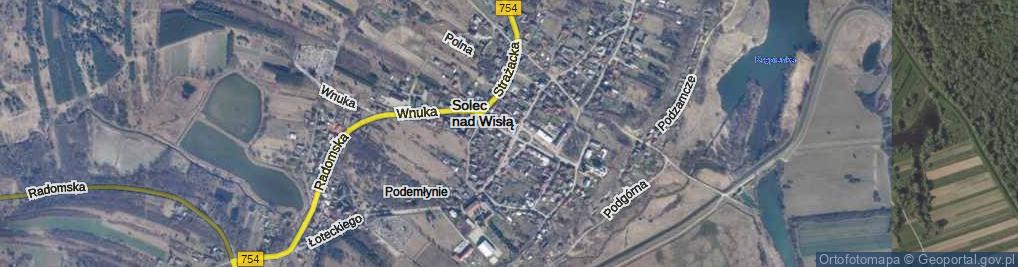 Zdjęcie satelitarne Solec nad Wisłą ul.